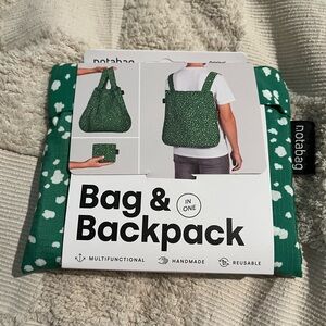 Notabag Green Convertible Bag & Backpack